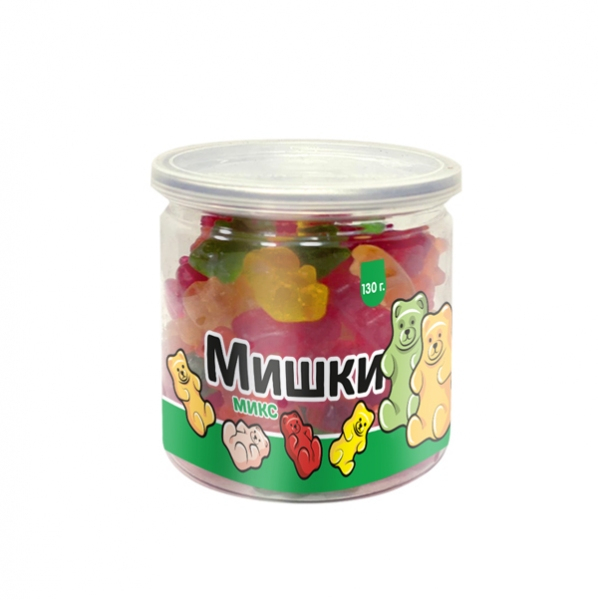Мармелад жевательный, в баночке с крышкой, 130г